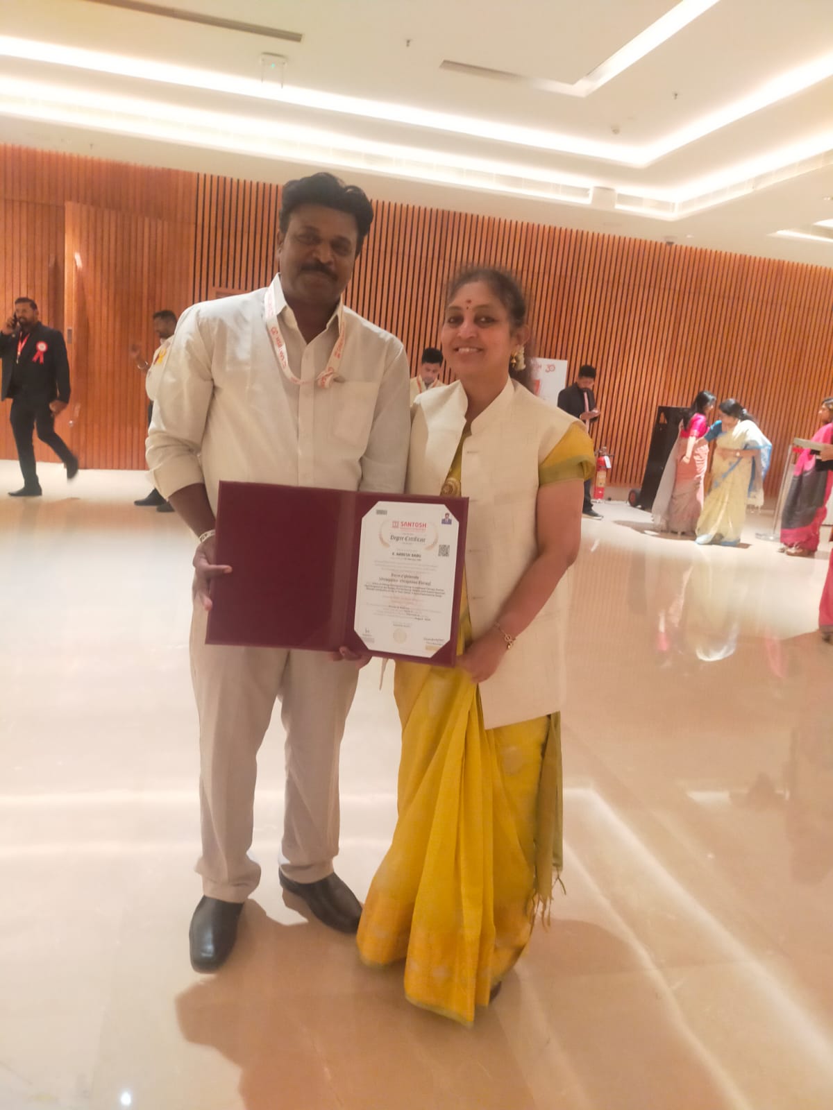 Our principal got awarded PhD OT
