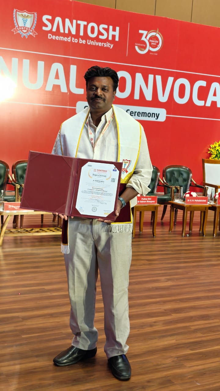 Our principal got awarded PhD OT